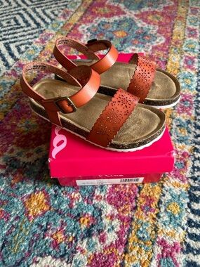 Nina girls brown sandals